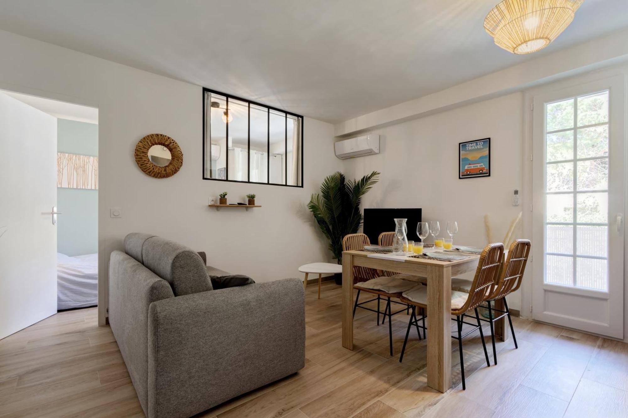016- T2 Tropisme, Appart 1 Chambre,Clim,Wifi,Parking Montpellier Exterior photo