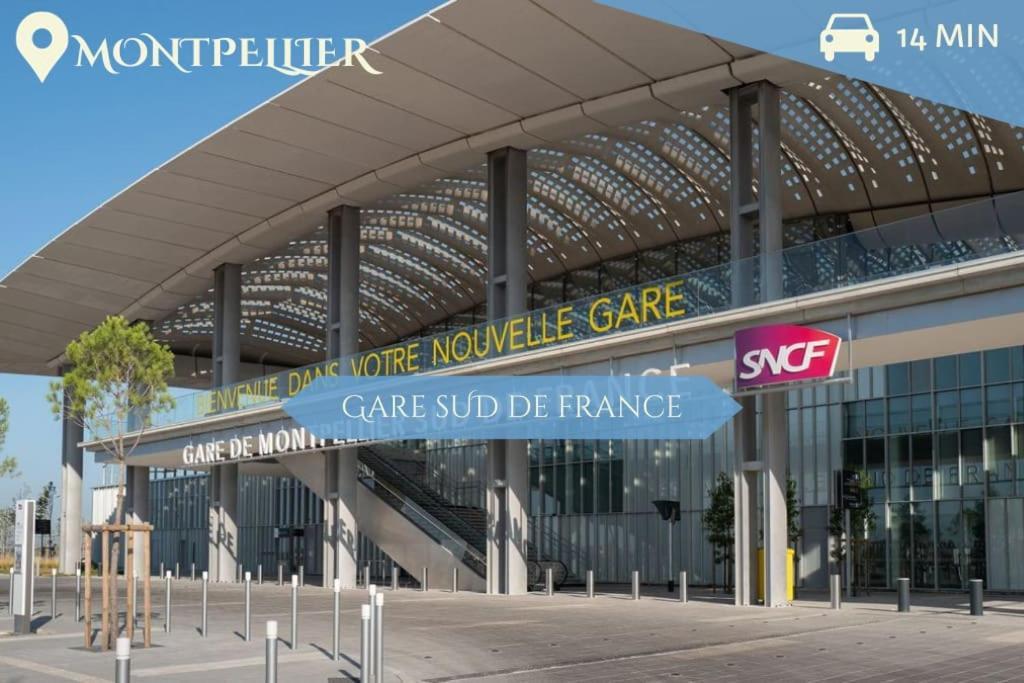 016- T2 Tropisme, Appart 1 Chambre,Clim,Wifi,Parking Montpellier Exterior photo