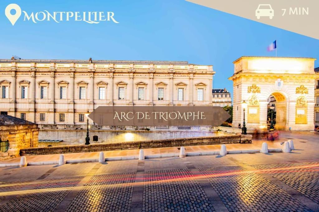 016- T2 Tropisme, Appart 1 Chambre,Clim,Wifi,Parking Montpellier Exterior photo