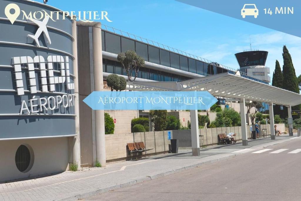 016- T2 Tropisme, Appart 1 Chambre,Clim,Wifi,Parking Montpellier Exterior photo